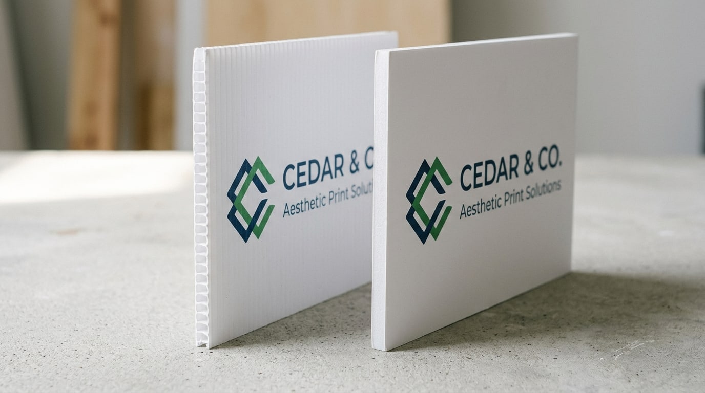 Foam board vs corrugated plastic: which rigid sign to order